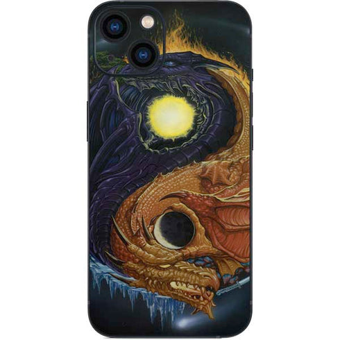Yin Yang Dragon by Ed Beard Jr iPhone Skins